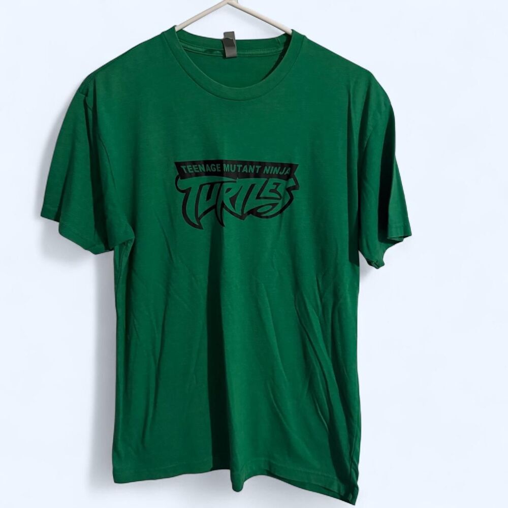Next Level T-Shirt Mens Medium Green TMNT Graphic Tee